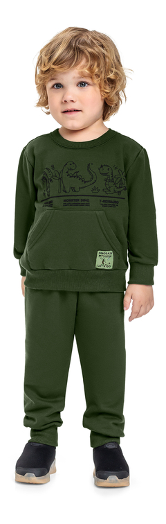 CONJUNTO BLUSAO E CALCA EM MOLETOM S/ FELPA 18091 - comprar online