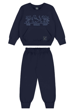 CONJUNTO BLUSAO E CALCA EM MOLETOM S/ FELPA 18091 - comprar online