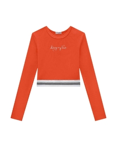 BLUSA CROPPED EM RIBANA CANELADA 2251011 - comprar online