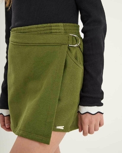 CONJUNTO BLUSA EM MALHA CANELADA E SHORT SAIA EM MOLETOM FELPADO 2251026 na internet