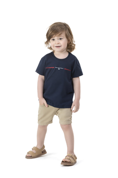 CAMISETA M/C MEIA MALHA | Tam 1 a 3 anos 25514 - comprar online