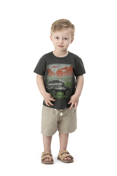 CAMISETA M/C MEIA MALHA | Tam 1 a 3 anos 25518 - comprar online