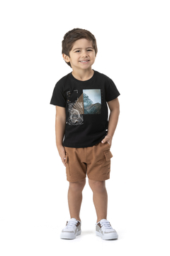 CAMISETA M/C MEIA MALHA | Tam 1 a 3 anos 25520 - comprar online