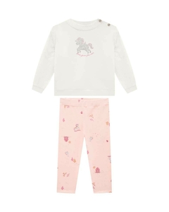 CONJUNTO BLUSAO EM MOLETINHO FELPADO COM PELO E CALCA EM MOLECOTTON LINHO LIGHT 3251030 - loja online