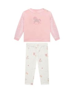 CONJUNTO BLUSAO EM MOLETINHO FELPADO COM PELO E CALCA EM MOLECOTTON LINHO LIGHT 3251030 - comprar online