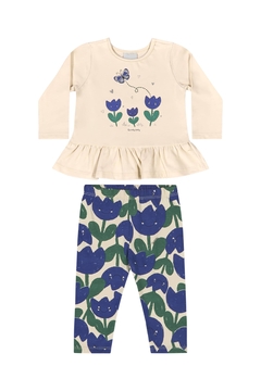 CONJUNTO BLUSA E CALCA EM COTTON 34300