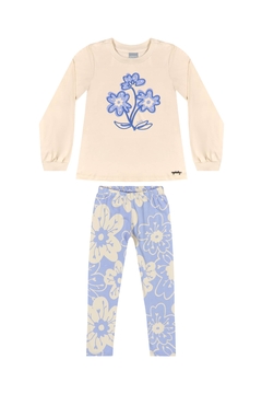 CONJUNTO BLUSA MALHA CALCA COTTON 34321 - comprar online