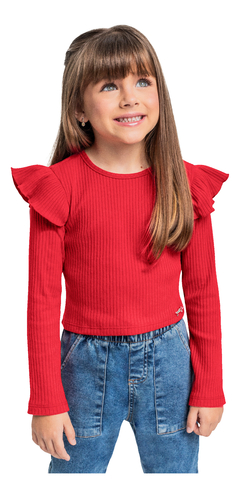 BLUSA MANGA LONGA EM RIBANA CANELADA 34350 - comprar online