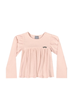BLUSA MANGA LONGA EM RIBANA MAQUINETADA 34356 - comprar online
