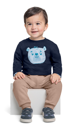 CAMISETA MANGA LONGA EM MEIA MALHA 34365 - comprar online