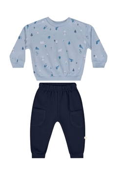 CONJUNTO BLUSAO E CALCA EM MOLETOM 34369 na internet