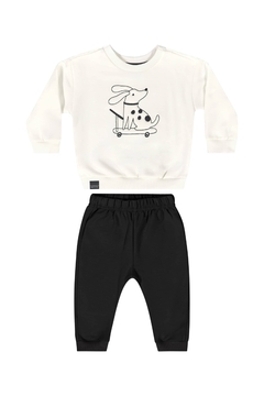 CONJUNTO BLUSAO E CALCA EM MOLETOM 34378 - comprar online