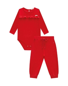 CONJUNTO BODY E CALÇA EM MALHA CANELADA SOFT 4251007 - comprar online