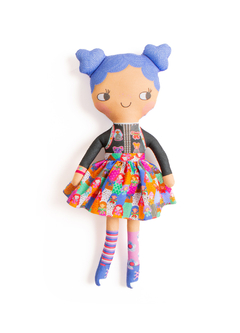 ALMOFADA AMIGAS FASHIONISTAS PRETO E AZUL U na internet
