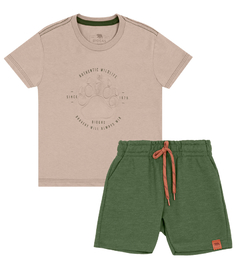 CONJUNTO MEIA MALHA/MOLETOM P.A | Tam 1 a 3 anos 25585 - comprar online