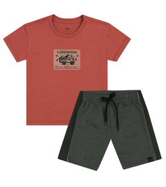 CONJUNTO MEIA MALHA/MOLETOM P.A | Tam 1 a 3 anos 25586 na internet