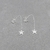 Aros estrella colgante/plata 925