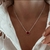 Cadena con dije flor/plata 925 - comprar online