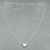 Cadena Con Dije Corazon/plata 925