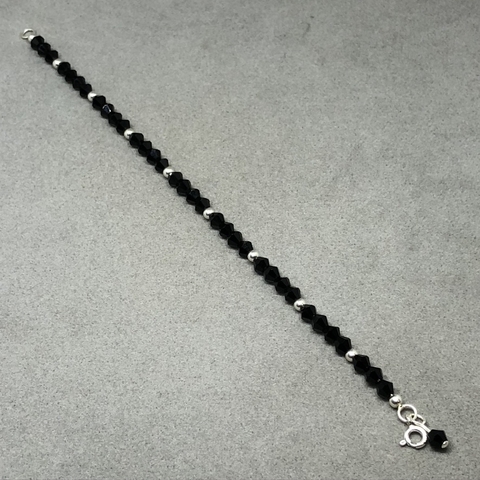 Pulsera Bolitas Cristal/plata 925