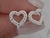 Aros corazon pegados a la oreja/plata - comprar online