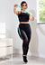 Calça Legging Cintura Alta + Cropped Alcinha com Telinha Tiffany Conjunto Fitness | REF: CCA2 - comprar online