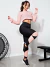 Imagem do KIT 2 CONJUNTOS - Calça Legging e Top Dry Rosê & Short Preto com Branco Cintura Alta e Cropped Alcinha | REF: KT01