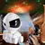 Imagem do Luminária mini Astronauta Projetor Galáxia