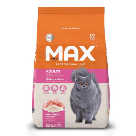 Comida Para Gato Adulto Max Cat Professional Line Adulto Frango & Arroz x 3 kilos