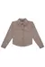 Overshirt boxy em couro sintetico cinza - Pithucos Kids
