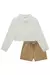 Camisa boxy ml e short off white - comprar online