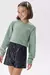 Blusao boxy ml e short verde - comprar online