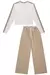Conjunto blusa cropped ml e calca off white na internet
