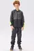 Cj jaqueta e calca jogger em nylon aspen preto - comprar online