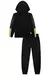Cj jaqueta e calca jogger em nylon aspen preto - loja online
