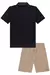 Camisa polo mc e bermuda - Pithucos Kids