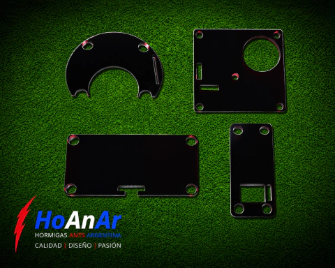 Tapas negras 7x7/4x10 para hormigueros de acrílico - comprar online