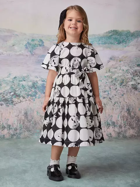 Vestido Animê Inverno Mickey and Minnie Disney - comprar online