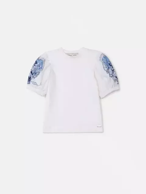 Blusa com Estampa da Minnie nas Mangas