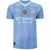 Camisa Manchester City I 23/24 - Torcedor Puma Masculina - Azul Com Patch Campeão Mundial de Clubes 2023