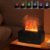 Mini Chama Umidificador de Ar e Difusor de Óleos Essenciais