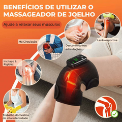 Massageador Multifuncional com Aquecimento Para Perna e Joelho