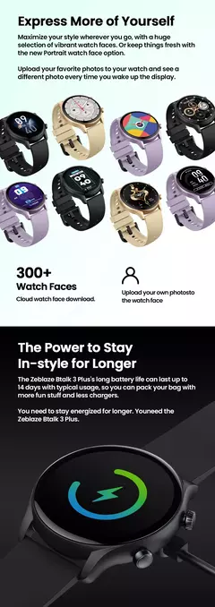 Zeblaze-Btalk 3 Plus Smartwatch - loja online