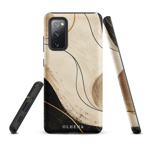 Case Tough - Samsung - Neutral Gold Lines (Samsung Galaxy S20 FE) - Olhena | Premium Phone Cases & Tech Accessories