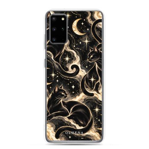 Clear Case - Samsung - Black Cats Under The Celestial Sky (Samsung Galaxy S20 Plus)