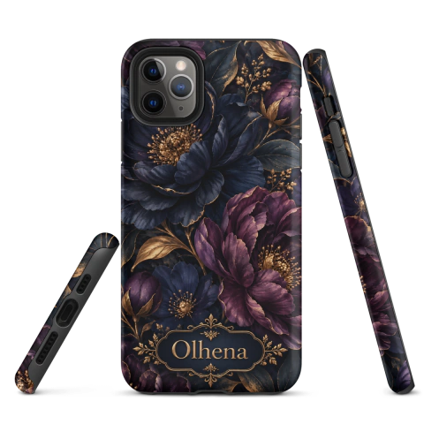 Tough Case - iPhone - Olhena Luxurious Floral Pattern In Gold (iPhone 11 Pro Max) - Olhena | Premium Phone Cases & Tech Accessories