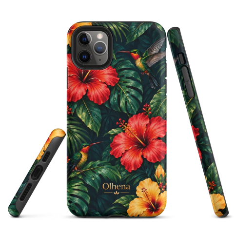 Tough Case - iPhone - Animals And Flowers On The Horizon (iPhone 11 Pro Max) - Olhena | Premium Phone Cases & Tech Accessories