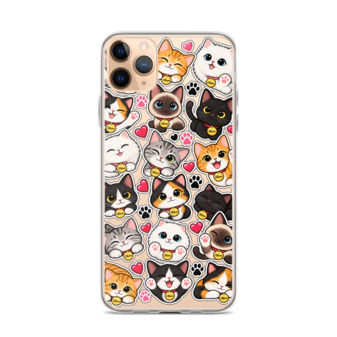Clear Case - iPhone Cats Collection (iPhone 11 Pro Max) - Olhena | Premium Phone Cases & Tech Accessories