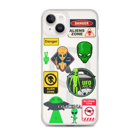 Case MagSafe - iPhone - Alien Poem (iPhone 14 Plus) - Olhena | Premium Phone Cases & Tech Accessories