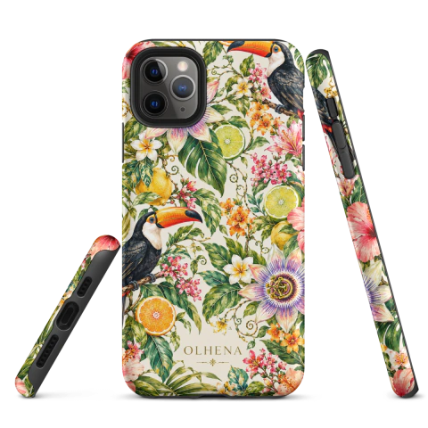 Tough Case - iPhone - Toucan’s Citrus Paradise (iPhone 11 Pro Max) - Olhena | Premium Phone Cases & Tech Accessories